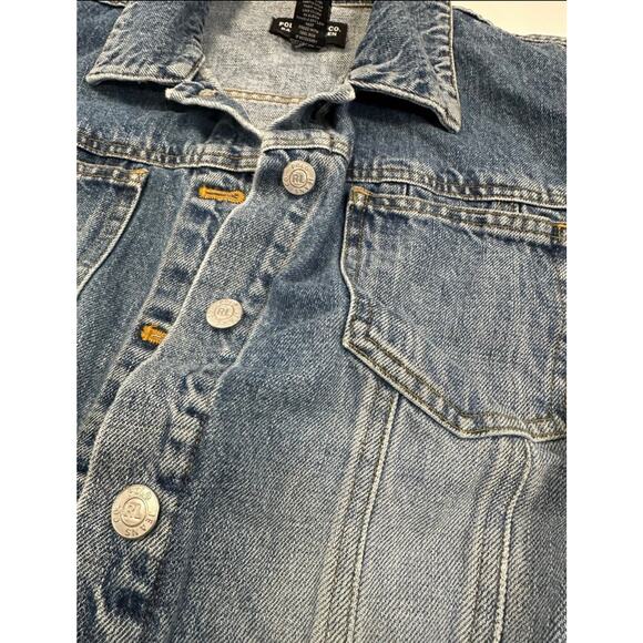 Polo Jeans Ralph Lauren American Flag Patch Denim Jacket XL - Picture 5 of 5